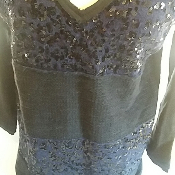 Free People striped tunic sequin sweater New! - Picture 5 of 10